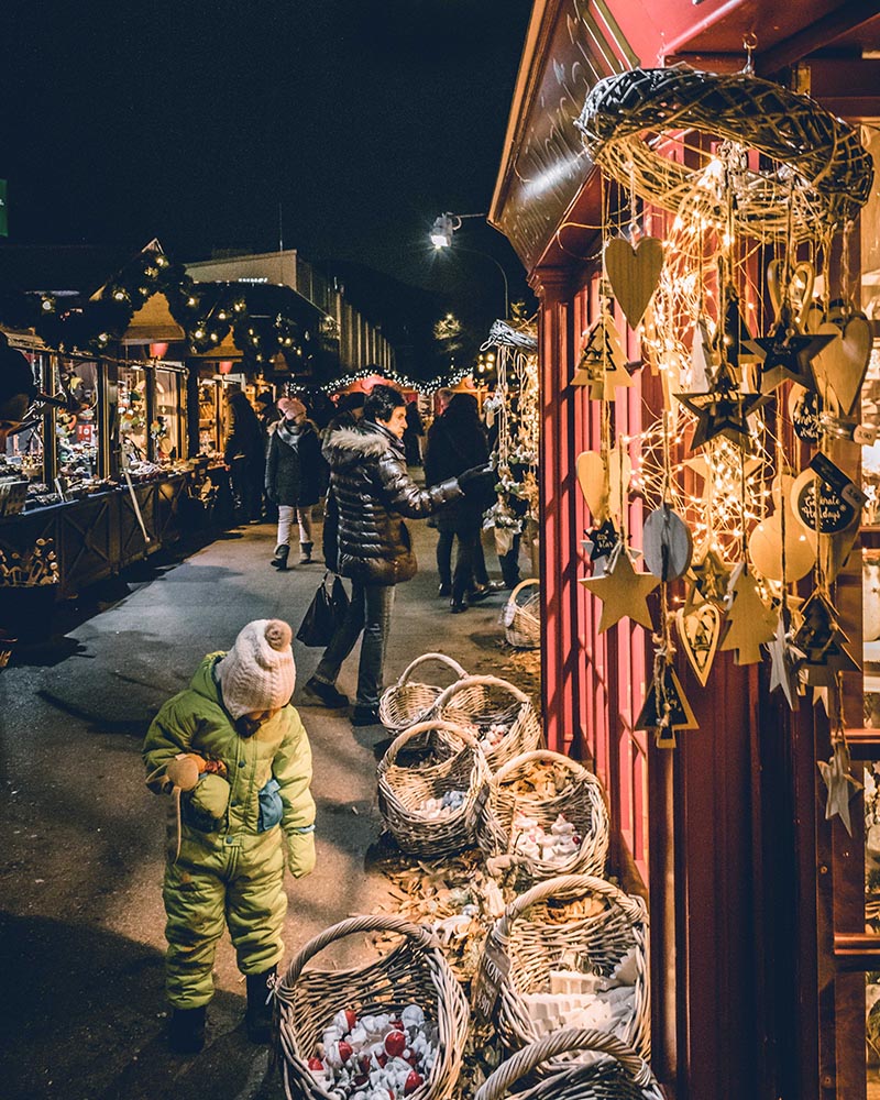 Marché de Noël en extérieur